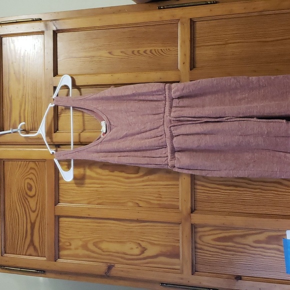 free people bicoastal jumpsuit wine xs - Picture 4 of 4